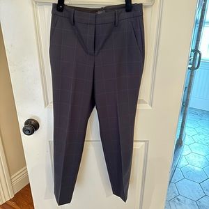 Theory NWT Treeca blue striped ankle straight pants size 00
